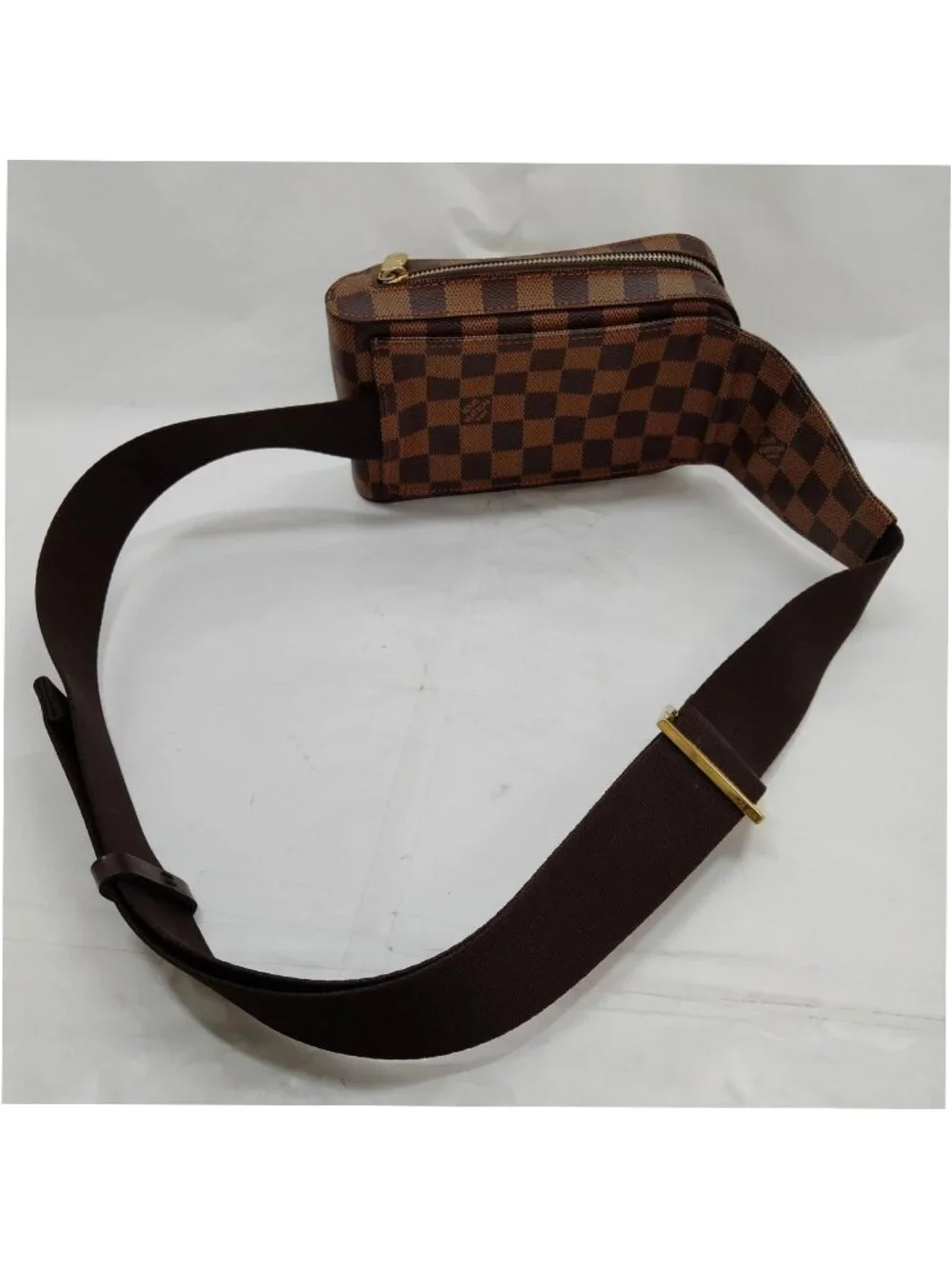 Authentic Louis Vuitton Geronimos Damier Ebene Sling Bag Crossbody Waist Bag LV